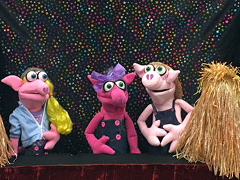 The Three Little Pigs puppet show